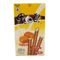 56g 旺旺 黑白配 焦糖奶香味 chocolate biscuits caramel milk flavor