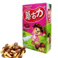 48g 好丽友蘑古力 红豆巧克力味 red bean flavor biscuits