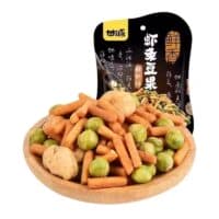 75g 甘源 虾条豆果 烤肉味 shrimp crackers & bean BBQ flavor
