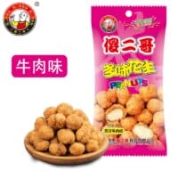 63g 傻二哥 多味花生 酱汁牛肉味 peanut sauced beef flavor