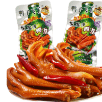26.9g 鸭子飞了龙岩 泡鸭爪 酸爽特辣 soaked duck feet sour and spicy flavor