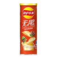 90g 乐事无限薯片 嗞嗞烤肉味 sizzled BBQ flavor