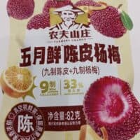 82g 农夫山庄 五月鲜 陈皮杨梅 nine system orange and bayberry