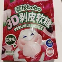 130g 新期天 3D剥皮软糖 荔枝味 peelable fudge lychee flavor