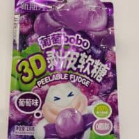 130g 新期天 3D剥皮软糖 葡萄味 peelable fudge grape flavor