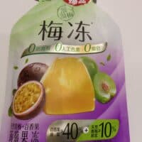 100g 溜溜梅 梅冻 蒟蒻果冻 天然青梅+百香果味 plum jelly
