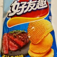 70g 好友趣 原切马铃薯片 多汁牛排味 potato chips juicy steak flavor