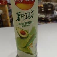 104g 乐事 薯片工坊 牛油果薯片 清甜芥末味 avocado potato chips wasabi flavor