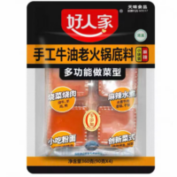 好人家手工牛油老火锅底料 麻辣 360G×4