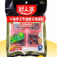 好人家小块手工牛油老火锅底料 经典麻辣 360G