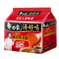 白象 辣牛肉汤面 114G×5包