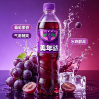 美年达 葡萄味汽水 500ML